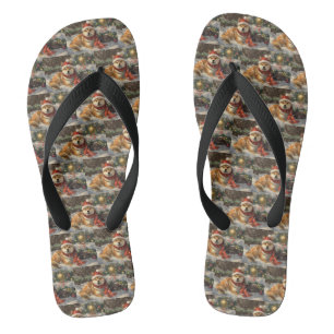 Shiba Inu Dog Weihnachtsfest Flip Flops