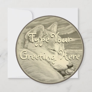 Shiba Inu Einladungen Personalisierte Shiba Inu Ka