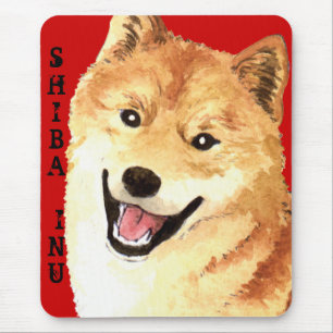Shiba Inu-Farbblock Mousepad
