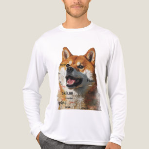 Shiba Inu Foto T-Shirt Hundeliebhaber T-Shirt Tri-Blend Shirt