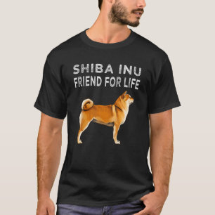 Shiba Inu Friend for Life Dog Friendship T-Shirt
