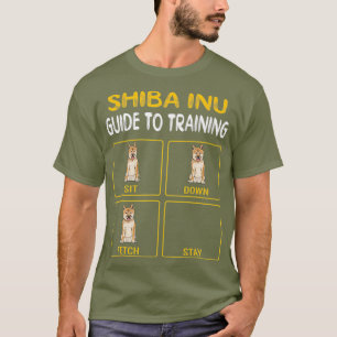 Shiba-Inu-Führer zum Training von Gehorsam bei Hu T-Shirt