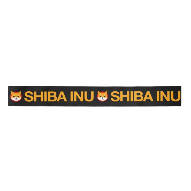 Shiba Inu Full Logo Ribbon Satin Ribbon Satinband (Vorderseite)