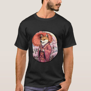 Shiba Inu Geisha Funny Dog Kimono T-Shirt