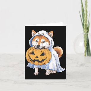 Shiba Inu Geisterhund Halloween Karte