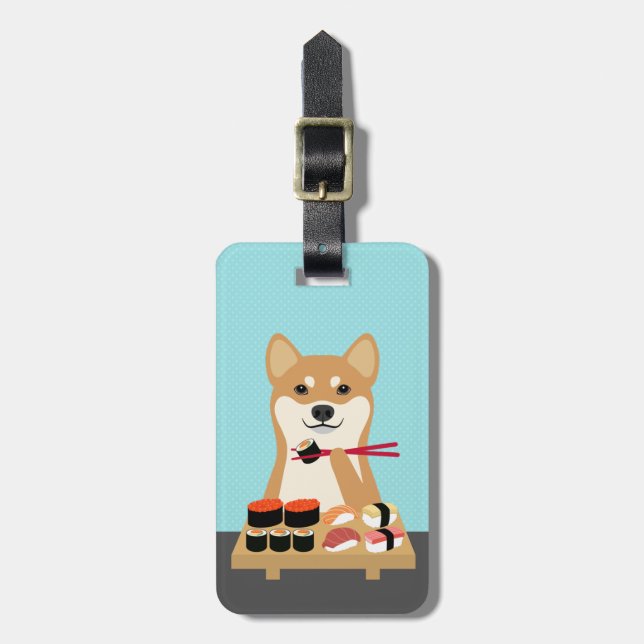 Shiba Inu-Gepäckanhänger Gepäckanhänger (Vorderseite vertikal)