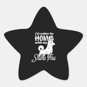 Shiba Inu Geschenk Akita Dog Eigentümer vorhand Stern-Aufkleber