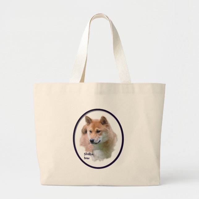 Shiba Inu Geschenke Jumbo Stoffbeutel (Vorne)
