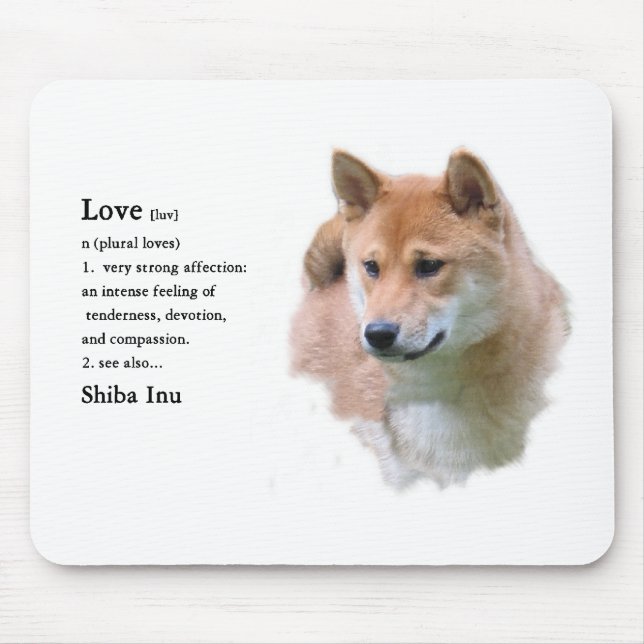 Shiba Inu Geschenke Mousepad (Vorne)