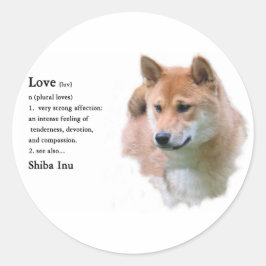 Shiba Inu Geschenke Runder Aufkleber
