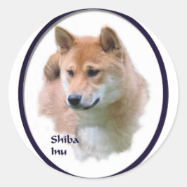Shiba Inu Geschenke Runder Aufkleber