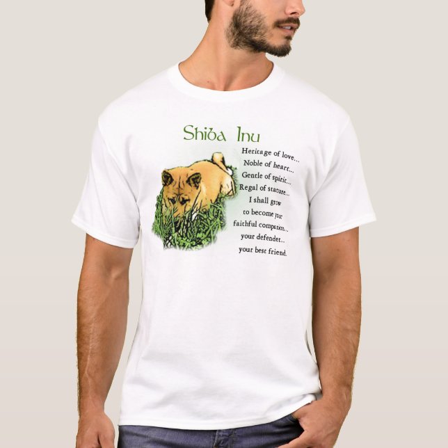 Shiba Inu Geschenke T-Shirt (Vorderseite)