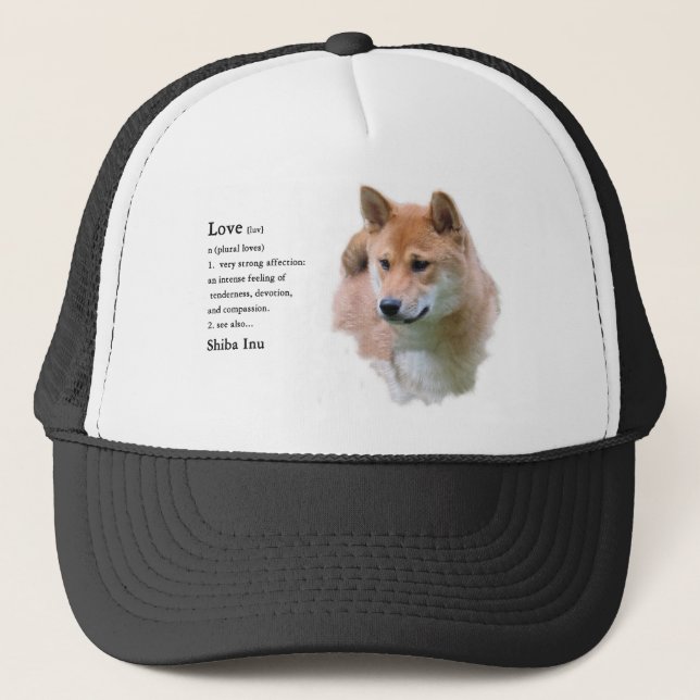 Shiba Inu Geschenke Truckerkappe (Vorderseite)