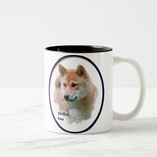 Shiba Inu Geschenke Zweifarbige Tasse (Rechts)