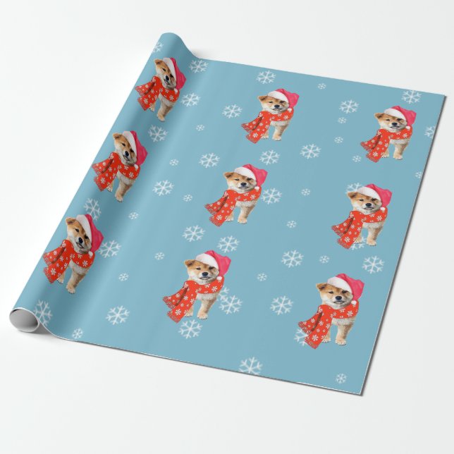 Shiba Inu Geschenkpapier (Ungerollt)