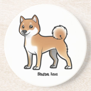 Shiba inu getränkeuntersetzer