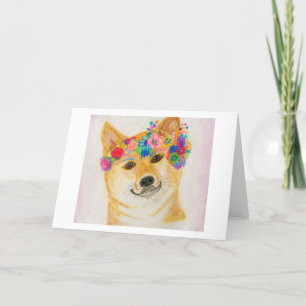 Shiba Inu Girl Card<Blank Inside> Ankündigung