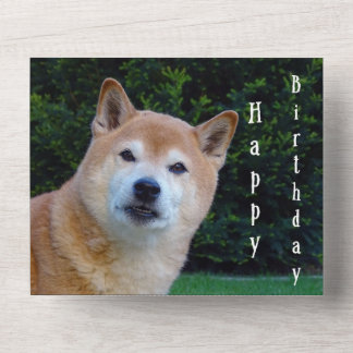 shiba inu glücklicher Geburtstag All In One Einladung