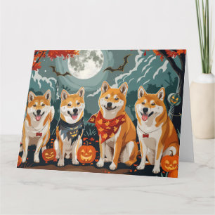 Shiba Inu Halloween Spooky Karte