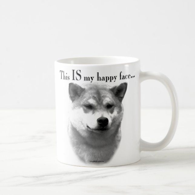Shiba Inu Happy Face Kaffeetasse (Rechts)
