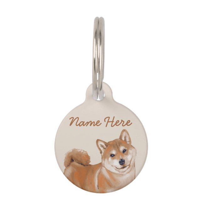 Shiba Inu Haustiermarke (Vorderseite)