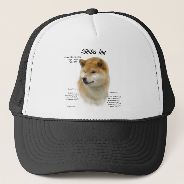 Shiba Inu History Truckerkappe (Vorderseite)
