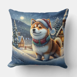 Shiba Inu Holiday Design von Rich AMeN Gill Kissen