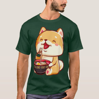 Shiba inu Hund fressende Männer T-Shirt