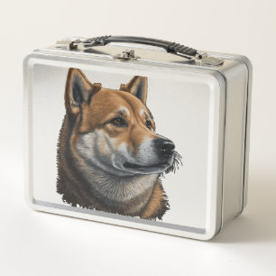 Shiba Inu Hund Metall Brotdose