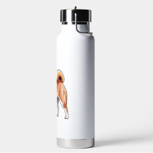 Shiba Inu Hund - Süß und Glücklich Trinkflasche