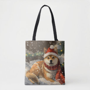 Shiba Inu Hund Weihnachtsfestlich
