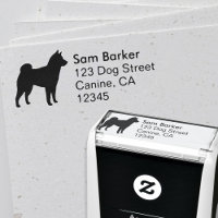 Shiba Inu Hunde Silhouette Rücksendeadresse