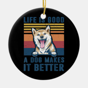 Shiba Inu Hundegeschenke Lustiger Shiba Inu Hundep Keramik Ornament