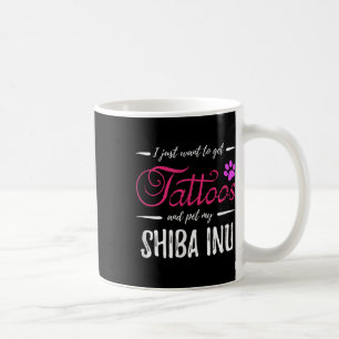 Shiba Inu Hundeliebhaber Tattoo Lustiges Hunde-Mam Kaffeetasse
