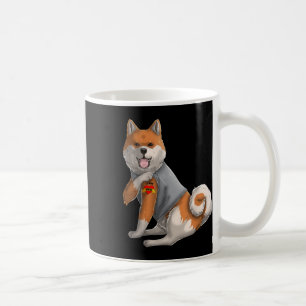 Shiba Inu I Liebe Mama Tattoo Hundeshirt Kaffeetasse