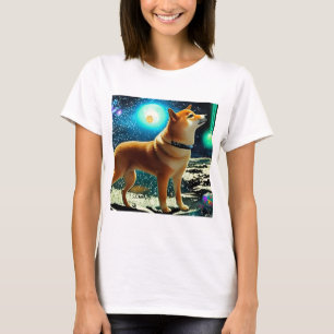 Shiba Inu im Weltraum T-Shirt