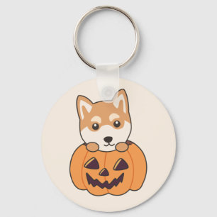 Shiba Inu in Pumpkin Sweet Hunde Happy Halloween K Schlüsselanhänger