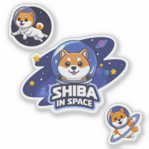 Shiba Inu in Space, Shiba Inu Aufkleber