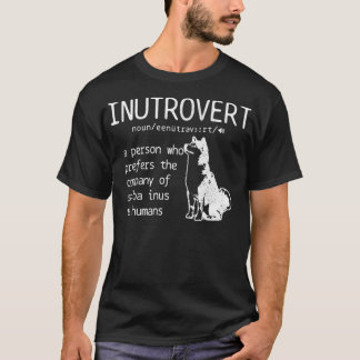 Shiba Inu Inutrovert Definition Hund Mama Vater Fu T-Shirt