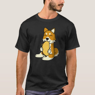 Shiba Inu isst einen Taco-Hund T-Shirt