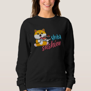 Shiba Inu Japanischer Hund Akita Sushi Japanisches Sweatshirt
