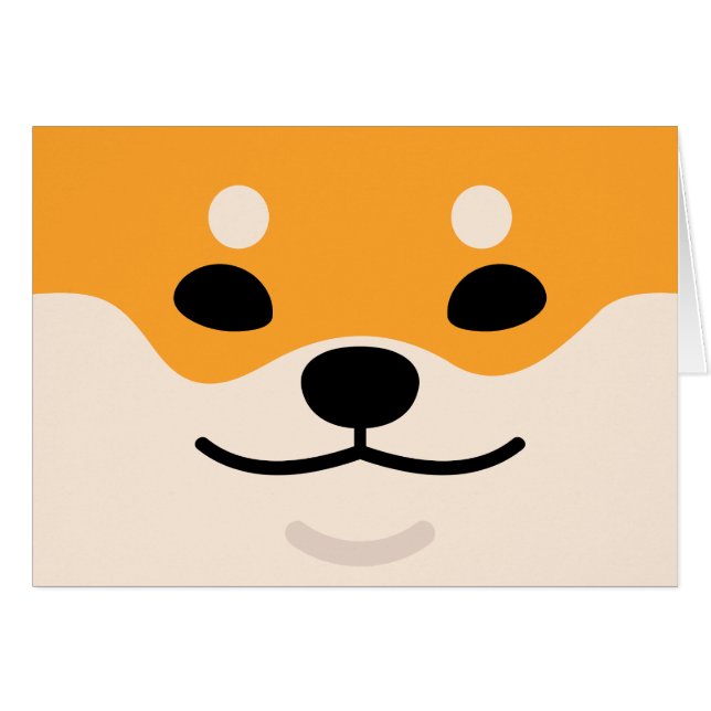 Shiba Inu Karte (Vorderseite (Horizontal))