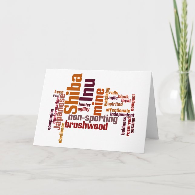 Shiba Inu Karte (Vorderseite)