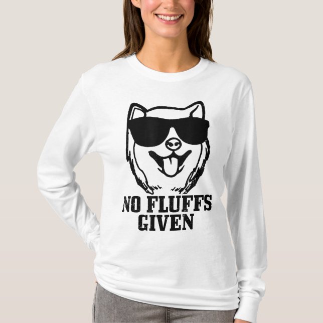Shiba Inu keine Fluffs gegeben Dog Shiba Mama Vate T-Shirt (Vorderseite)
