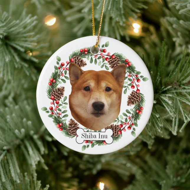 Shiba inu keramik ornament (Baum)