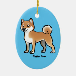 Shiba inu keramikornament