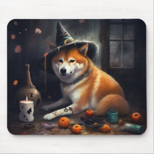 Shiba Inu Kürbisse Halloween Gruselig Mousepad