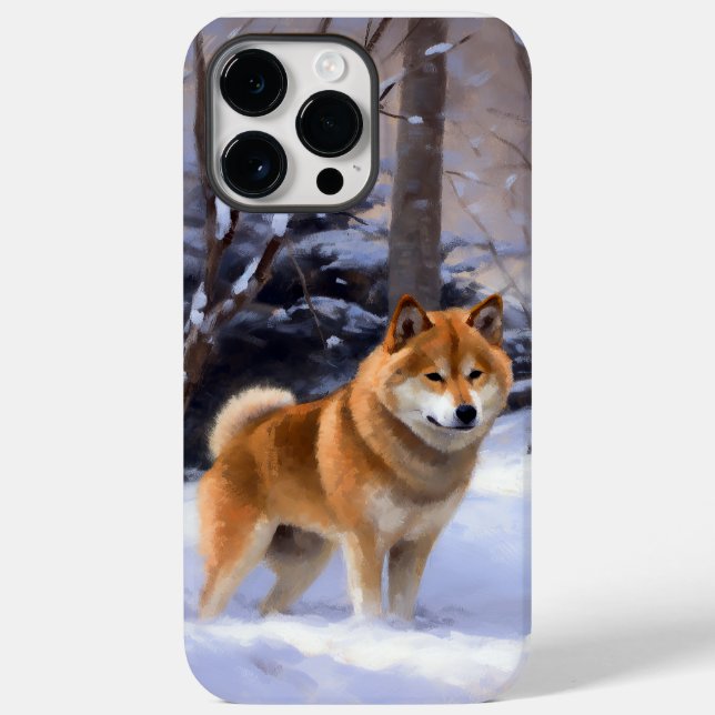 Shiba Inu Let It Schnee Weihnachten Case-Mate iPhone Hülle (Rückseite)