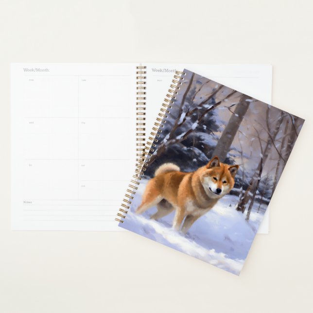 Shiba Inu Let It Schnee Weihnachten Planer (Anzeige)