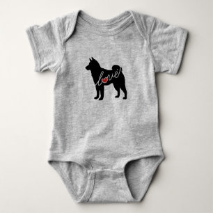 Shiba Inu Liebe Baby Strampler